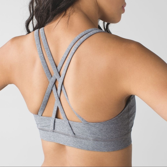 lululemon athletica Other - Lululemon Energy Bra - grey size 6 sports bra workout top